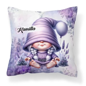 Névvel kérhető - Lufis levendulás manólány mintás párna, Otthon & Életmód, Lakástextil, Párna & Párnahuzat, Díszpárna (belsővel együtt), , MESKA