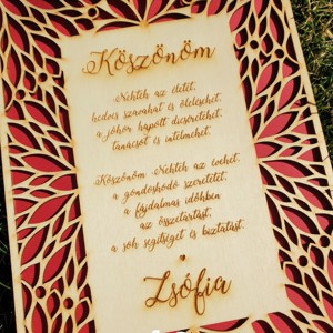 Szülőköszöntő tábla modern dekoráció - esküvő - emlék & ajándék - szülőköszöntő ajándék - Meska.hu