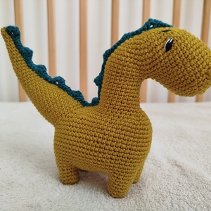 Horgolt dínó - játék & sport - plüssállat & játékfigura - plüss dínók - Meska.hu