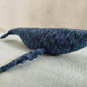 Horgolt bálna hímzett szemmel, Játék & Sport, Plüssállat & Játékfigura, Más figura, Horgolás, Hímzés, MESKA