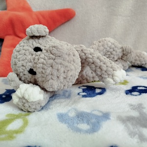 Horgolt víziló szundipajti , Játék & Sport, Plüssállat & Játékfigura, Más figura, Horgolás, MESKA