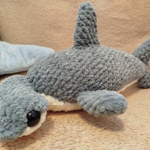 Horgolt pörölycápa - játék & sport - plüssállat & játékfigura - más figura - Meska.hu