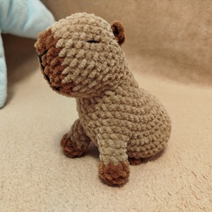 Horgolt kapibara - játék & sport - plüssállat & játékfigura - kapibara - Meska.hu