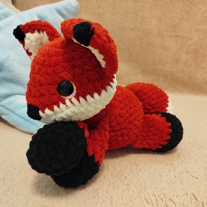 Horgolt róka - játék & sport - plüssállat & játékfigura - róka - Meska.hu