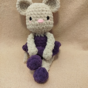 Horgolt balerina egér - játék & sport - plüssállat & játékfigura - egér - Meska.hu