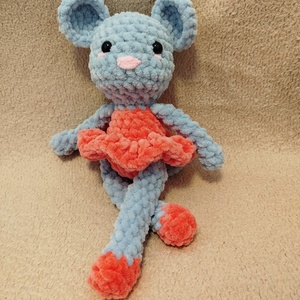 Horgolt balerina egér - játék & sport - plüssállat & játékfigura - egér - Meska.hu