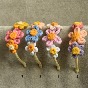 Virágos hajpánt - ruha & divat - sál, sapka, kendő - fejpánt - Meska.hu