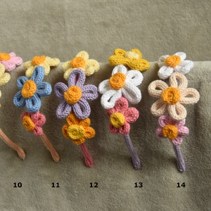 Virágos hajpánt - ruha & divat - sál, sapka, kendő - fejpánt - Meska.hu