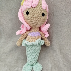 Horgolt hableány - játék & sport - plüssállat & játékfigura - más figura - Meska.hu