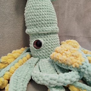 Horgolt óriás tintahal - játék & sport - plüssállat & játékfigura - más figura - Meska.hu