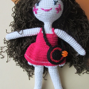 Szilvia baba - amigurumi baba - horgolt baba - horgolt öltöztetős baba - baba ruhatárral - játékbaba -  - Meska.hu