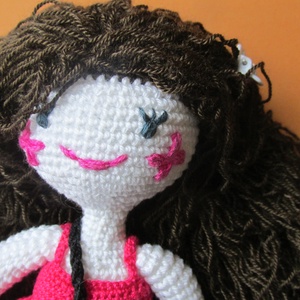 Szilvia baba - amigurumi baba - horgolt baba - horgolt öltöztetős baba - baba ruhatárral - játékbaba -  - Meska.hu
