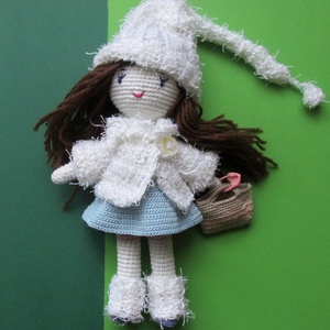 Szidónia baba - amigurumi baba - horgolt baba - öltöztethető horgolt baba - Meska.hu
