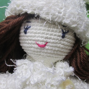 Szidónia baba - amigurumi baba - horgolt baba - öltöztethető horgolt baba - játék & sport - baba & babaház - öltöztethető baba - Meska.hu