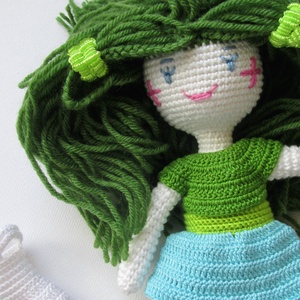 Perszepóné amigurumi baba - horgolt baba - öltöztetős baba - baba ruhatárral - játék & sport - baba & babaház - öltöztethető baba - Meska.hu