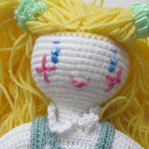 Trudi - amigurumi baba - horgolt baba - öltöztetős baba - horgolt Waldorf baba - játékbaba - játék & sport - baba & babaház - öltöztethető baba - Meska.hu