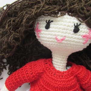 Valéria baba - amigurumi baba - horgolt baba - öltöztetős baba - játékbaba - babajáték -  - Meska.hu