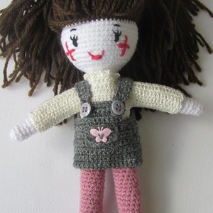 Berta  baba - amigurumi baba - horgolt baba - baba ruhatárral - játék & sport - baba & babaház - öltöztethető baba - Meska.hu