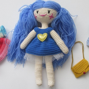 Melissza - amigurumi baba - horgolt baba - öltöztetős baba - játékbaba - játék & sport - baba & babaház - öltöztethető baba - Meska.hu