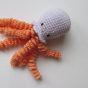 Baba játék - baby polip - amigurumi polip - horgolt polip - játék & sport - plüssállat & játékfigura - más figura - Meska.hu