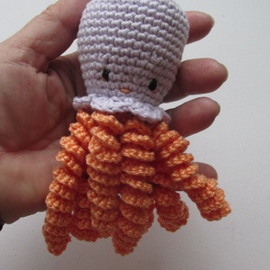 Baba játék - baby polip - amigurumi polip - horgolt polip - játék & sport - plüssállat & játékfigura - más figura - Meska.hu