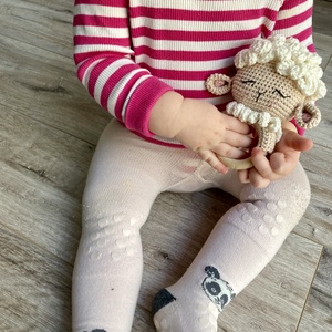 Bárány baba csörgő és rágóka - játék & sport - 3 éves kor alattiaknak - csörgő - Meska.hu