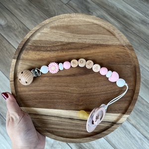 Névre szóló cumilánc - baba - mama - baba játékok - cumilánc - Meska.hu