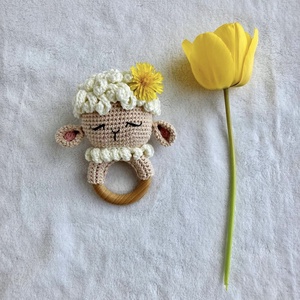 Horgolt bárány csörgő, Játék & Sport, 3 éves kor alattiaknak, Csörgő, Horgolás, Varrás, MESKA