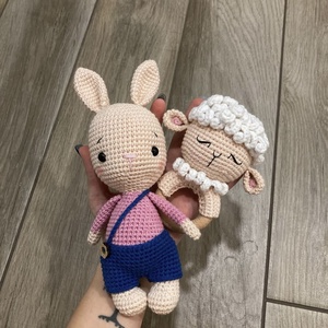 Horgolt bárány csörgő - játék & sport - 3 éves kor alattiaknak - csörgő - Meska.hu