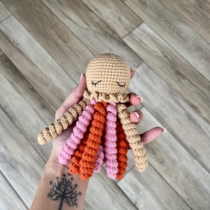 Horgolt polip  - játék & sport - plüssállat & játékfigura - polip - Meska.hu