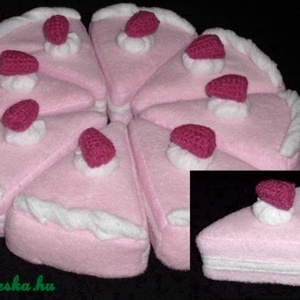 játék étel- tépőzáras egész torta -  - Meska.hu