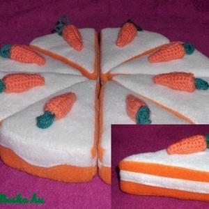 játék étel- tépőzáras egész torta -  - Meska.hu
