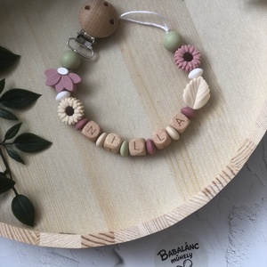 Cumilánc mályva virág, Baba - mama, Baba játékok, Cumilánc, Csomózás, Gyöngyfűzés, gyöngyhímzés, MESKA