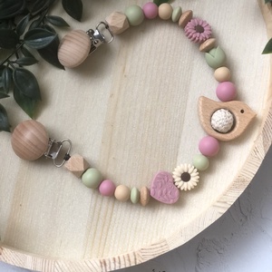 Nyunyótartó madárka/margaréta, Baba - mama, Baba játékok, Cumilánc, Csomózás, Gyöngyfűzés, gyöngyhímzés, MESKA