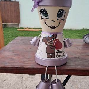 Szerelmes cserépbaba  - otthon & életmód - dekoráció - Meska.hu