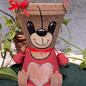 Valentin napi maci, Otthon & Életmód, Cserépbaba, Ház & Kert, Dekorgumi, Festett tárgyak, MESKA