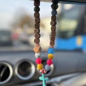 Fagyöngyös Rózsafüzér névvel, Játék & Sport, Babalátogató ajándékcsomag, Csomózás, Gyöngyfűzés, gyöngyhímzés, MESKA