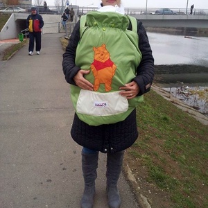 Micimackós hordozó takaró, télire, hurci takaró, egyedi mintákkal és színekben -  - Meska.hu