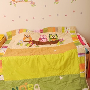 Baglyos takaró 150x200 cm, gyerekszobába, névvel és vagy a kedvenc mesehősökkel, a gyerekszoba design-al megegyezően - otthon & életmód - babaszoba, gyerekszoba - babatakaró, gyerek pléd - Meska.hu