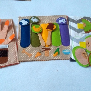 Egyénileg összeválogatott matató lapok fiúknak és lányoknak is egy könnyen nyitható személyreszabott dobozban - játék & sport - textilkönyv & babakönyv - Meska.hu