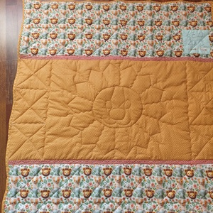 Patchwork babatakaró kis oroszlán ???? névvel és kis párnával - otthon & életmód - babaszoba, gyerekszoba - babatakaró, gyerek pléd - Meska.hu