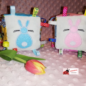 Húsvéti címkekocka - játék & sport - 3 éves kor alattiaknak - babakocka - Meska.hu