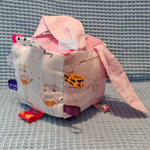 Húsvéti lányos címkekocka - baba - mama - baba játékok - babakocka - Meska.hu