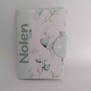 Textil egészségügyi kiskönyv borító névvel, Otthon & Életmód, Papír, írószer, Egészségügyi kiskönyv borító, Varrás, Fotó, grafika, rajz, illusztráció, MESKA