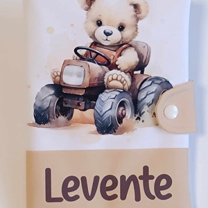 Textil egészségügyi kiskönyv borító névvel, Otthon & Életmód, Papír, írószer, Egészségügyi kiskönyv borító, Varrás, Fotó, grafika, rajz, illusztráció, MESKA