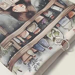 Lányka mintás egyedi könyvtok  - könyv & zene - könyvtok - Meska.hu