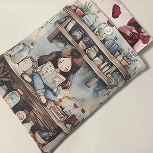 Lányka mintás egyedi könyvtok  - könyv & zene - könyvtok - Meska.hu