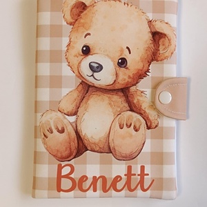 Macis textil egészségügyi kiskönyv borító névvel , Otthon & Életmód, Papír, írószer, Egészségügyi kiskönyv borító, Varrás, Fotó, grafika, rajz, illusztráció, MESKA