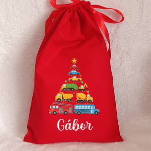 Névre szóló egyedi mintás mikulászsák - Meska.hu