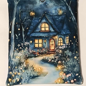 Házikós könyvtok , Könyv & Zene, Könyvtok, Varrás, MESKA